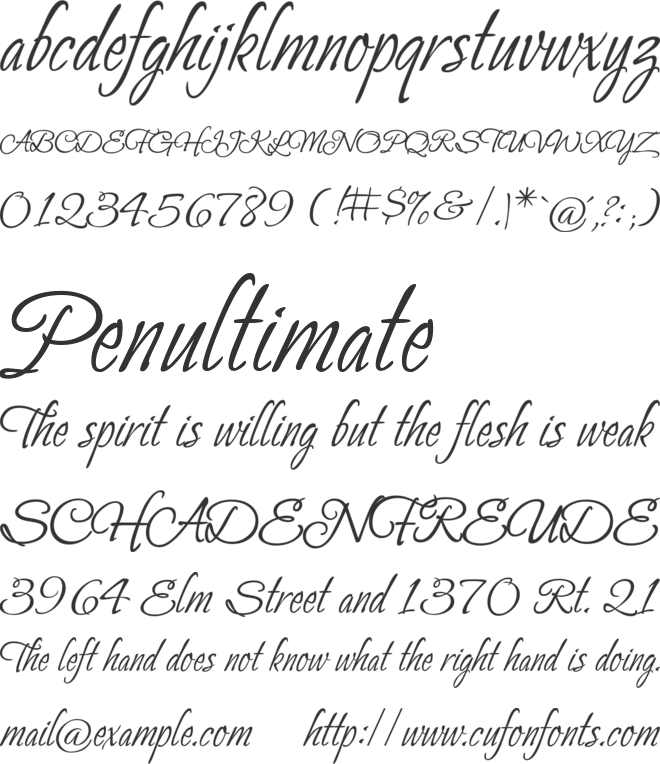 Petemoss font preview