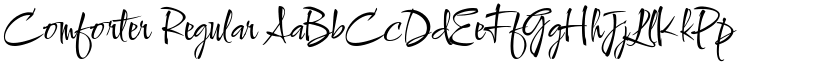 Comforter Regular font