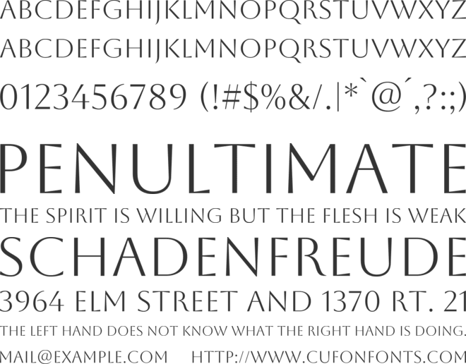 Aboreto font preview