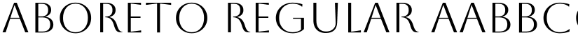 Aboreto Regular font