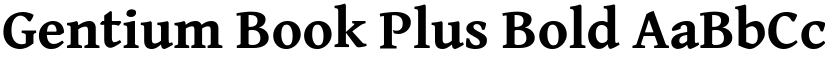 Gentium Book Plus Bold font