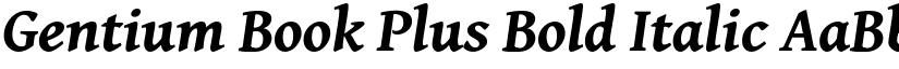 Gentium Book Plus Bold Italic font