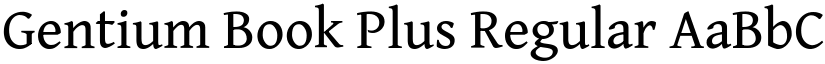 Gentium Book Plus Regular font