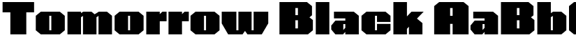 Tomorrow Black font