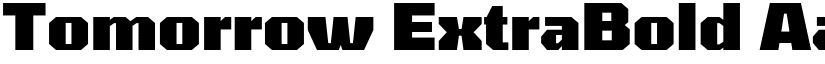Tomorrow ExtraBold font