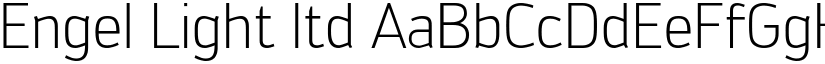 Engel Light ltd font