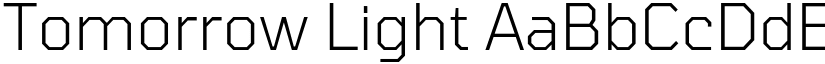 Tomorrow Light font