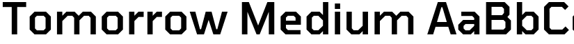 Tomorrow Medium font