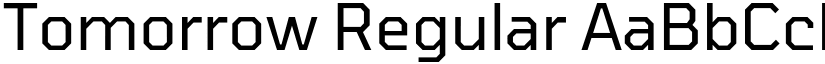 Tomorrow Regular font