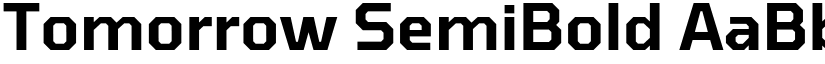 Tomorrow SemiBold font