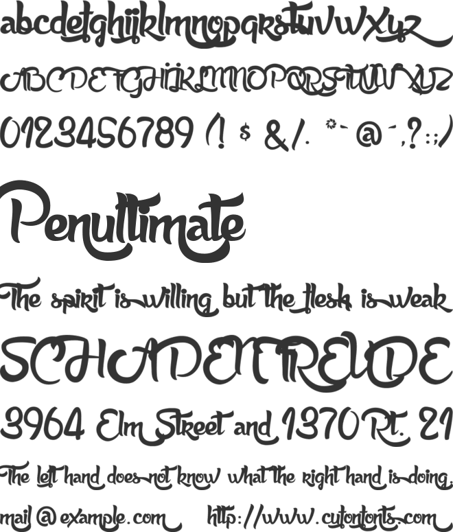 Anabelle Script font preview