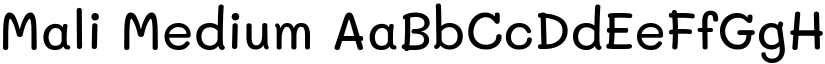 Mali Medium font