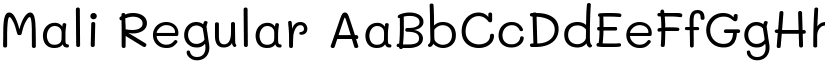 Mali Regular font