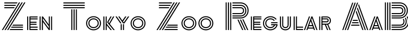 Zen Tokyo Zoo Regular font
