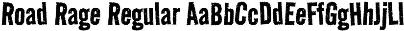 Road Rage Regular font