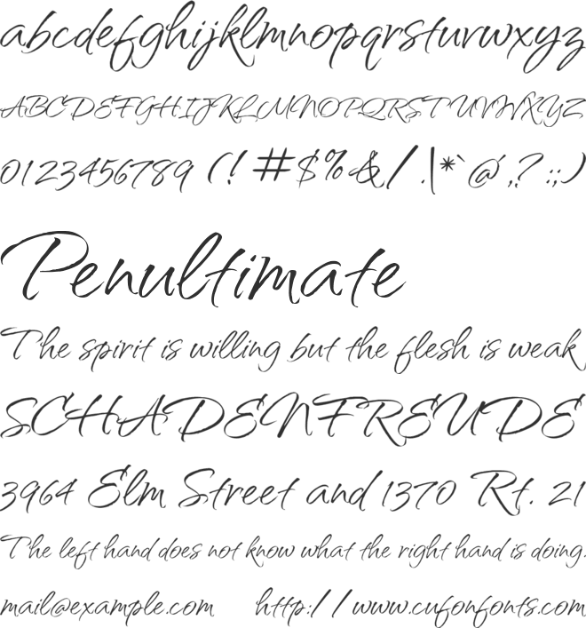 Qwitcher Grypen font preview