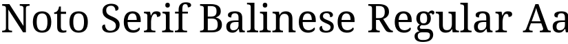 Noto Serif Balinese Regular font