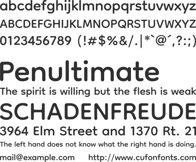 Dongle font preview