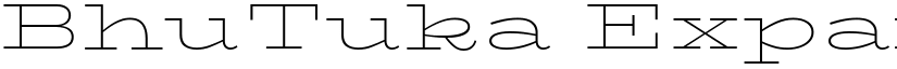 BhuTuka Expanded One Regular font