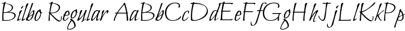 Bilbo Regular font