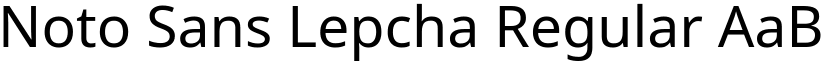 Noto Sans Lepcha Regular font