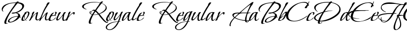 Bonheur Royale Regular font