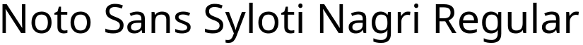Noto Sans Syloti Nagri Regular font