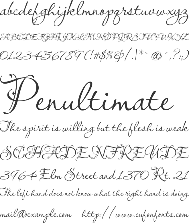 Lavishly Yours font preview