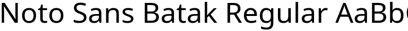 Noto Sans Batak Regular font