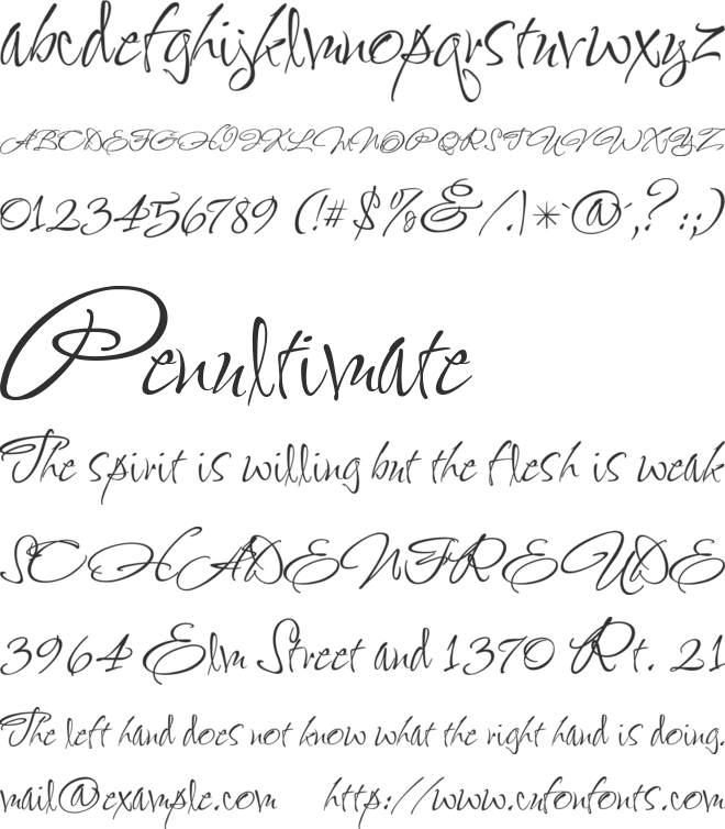 Sassy Frass font preview