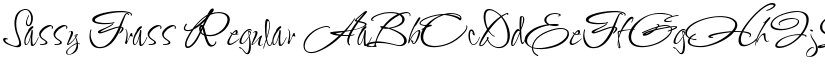 Sassy Frass Regular font
