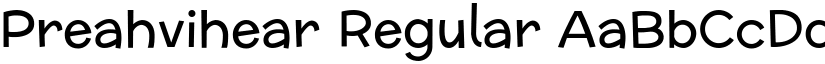 Preahvihear Regular font