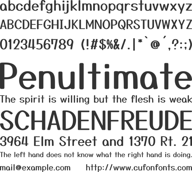 Yusei Magic font preview