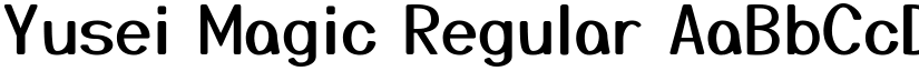 Yusei Magic Regular font