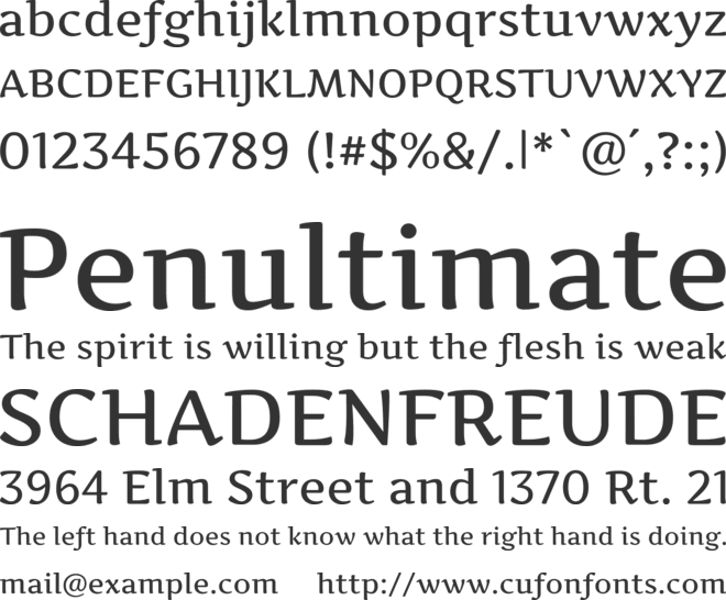 Artifika font preview