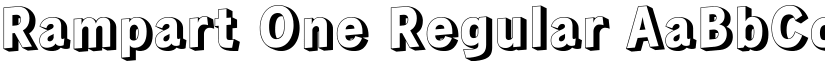 Rampart One font download
