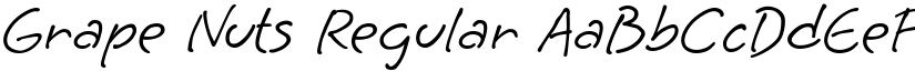 Grape Nuts Regular font