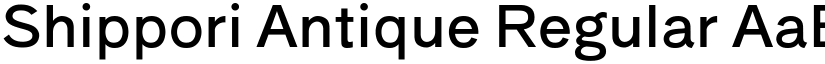 Shippori Antique Regular font