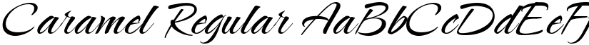 Caramel Regular font