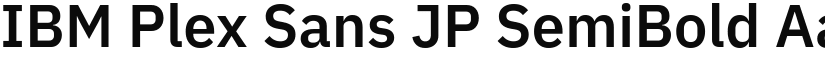 IBM Plex Sans JP SemiBold font