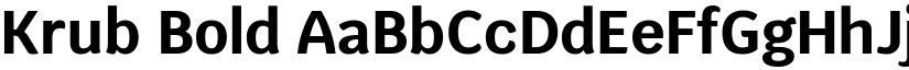 Krub Bold font