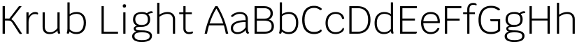 Krub Light font