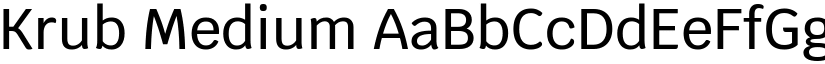 Krub Medium font