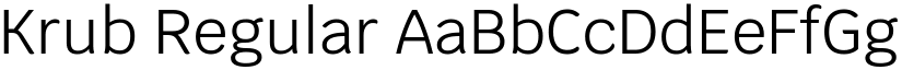 Krub Regular font