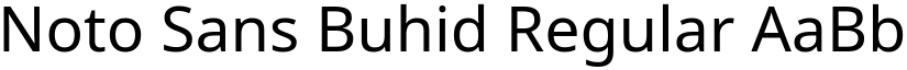 Noto Sans Buhid Regular font