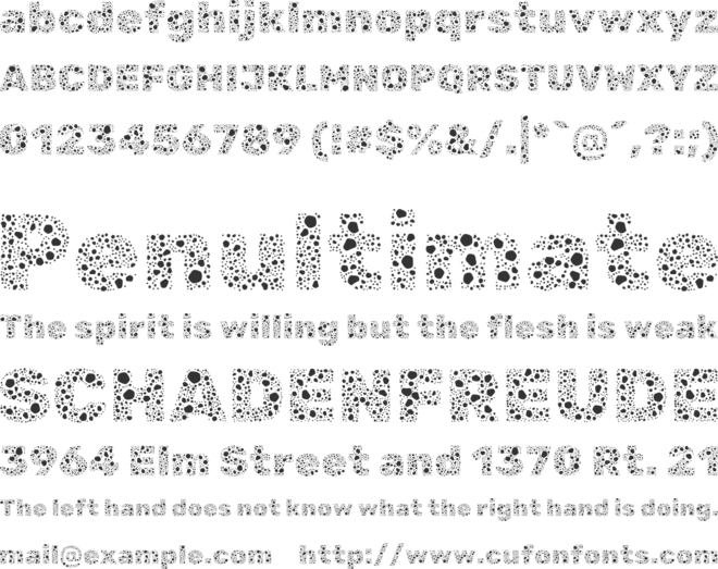 Rubik Microbe font preview