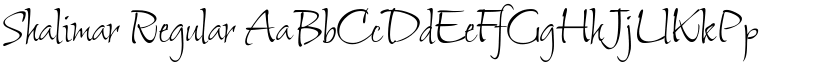 Shalimar Regular font
