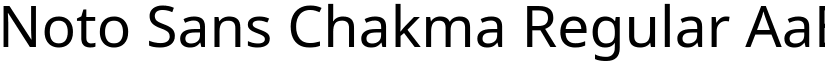 Noto Sans Chakma Regular font