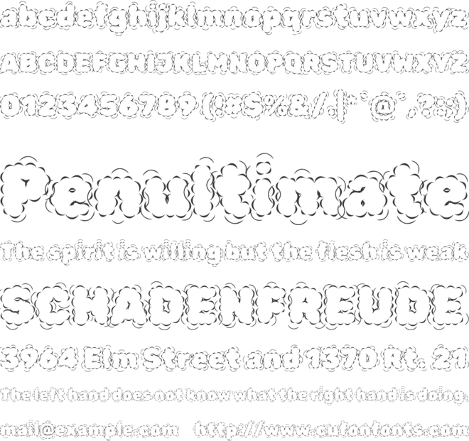 Rubik Puddles font preview