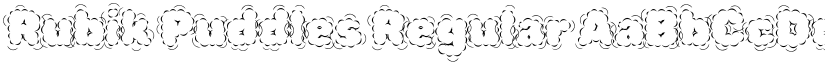 Rubik Puddles Regular font